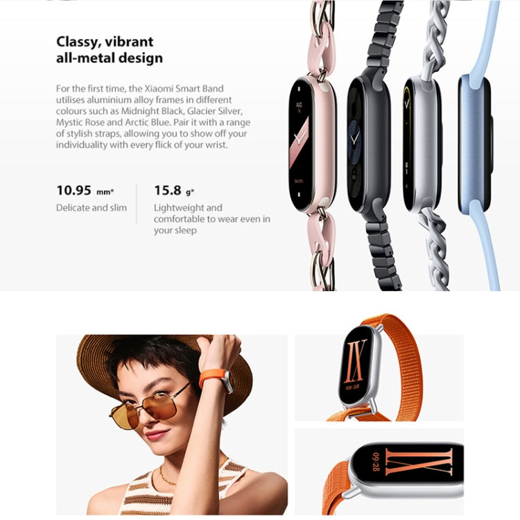 Original Xiaomi Smart Band 9 Global 1.62 inch AMOLED Screen 5ATM Waterproof Smart Watch, Support Blood Oxygen / Heart Rate Monitor (Black) - Wearable Devices by Xiaomi | Online Shopping UK | buy2fix