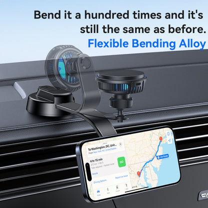 Yesido C311 Semiconductor Cooling 15W Magnetic Wireless Charging Car Holder (Black) - Wireless Charger Holders by Yesido | Online Shopping UK | buy2fix