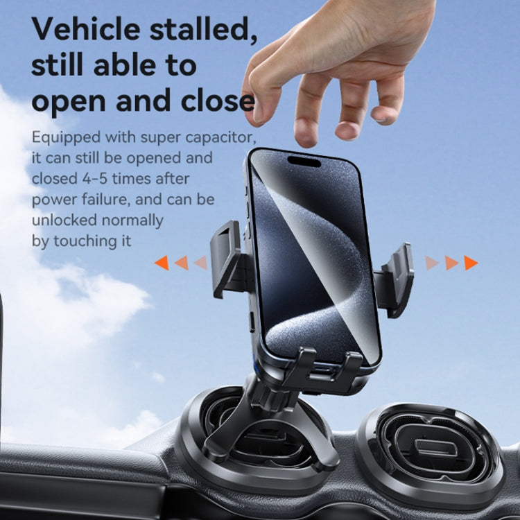 Yesido C312 Auto Alignment 15W Wireless Charging Air Outlet Car Holder - Wireless Charger Holders by Yesido | Online Shopping UK | buy2fix