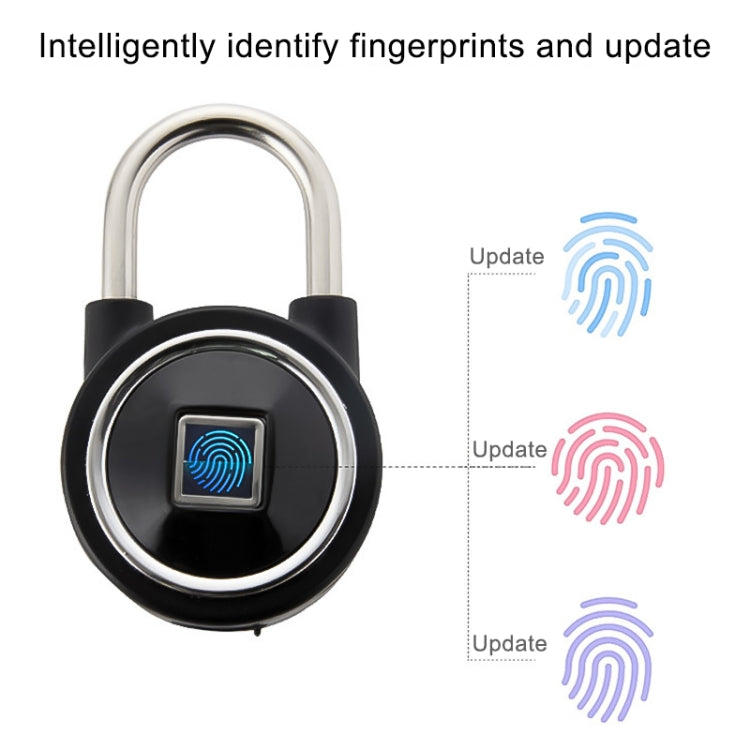 Waterproof Intelligent Bluetooth Fingerprint Padlock Remote Unlocking for iOS / Android(Blue) - Padlocks by buy2fix | Online Shopping UK | buy2fix