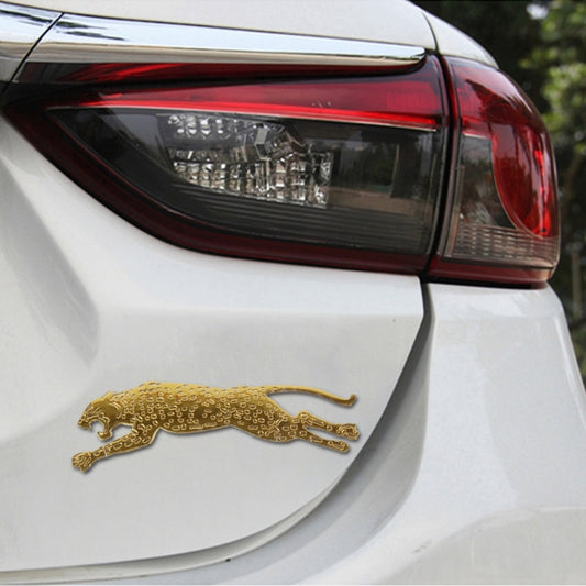 Running Leopard Shape Adoreable Style Car Free Sticker(Gold) - Decorative Sticker by buy2fix | Online Shopping UK | buy2fix