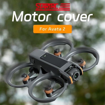 Fr DJI Avata 2 STARTRC Motor Protective Cover (Black+Orange) - Other by STARTRC | Online Shopping UK | buy2fix