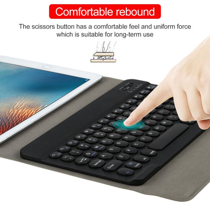 Universal Round Keys Detachable Bluetooth Keyboard for iPad 9-10 inch(Black) - Universal by buy2fix | Online Shopping UK | buy2fix