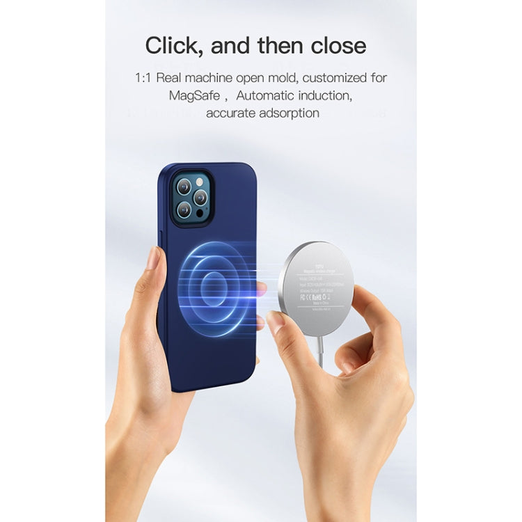 For iPhone 12 Pro Max TOTUDESIGN AA-159 Brilliant Series MagSafe Liquid Silicone Protective Case(Black) - iPhone 12 Pro Max Cases by TOTUDESIGN | Online Shopping UK | buy2fix