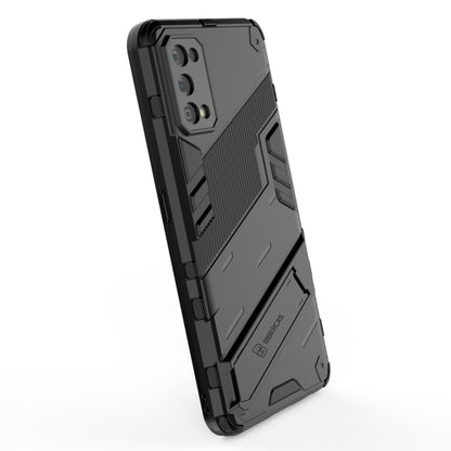 For OPPO Realme 7 Pro Punk Armor 2 in 1 PC + TPU Shockproof Case with Invisible Holder(Blue) - Realme Cases by buy2fix | Online Shopping UK | buy2fix