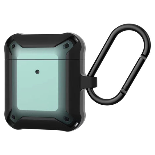 Wireless Earphones Shockproof Bumblebee Armor Silicone Protective Case For AirPods 1 / 2(Green+Black) - For AirPods 1/2 by buy2fix | Online Shopping UK | buy2fix