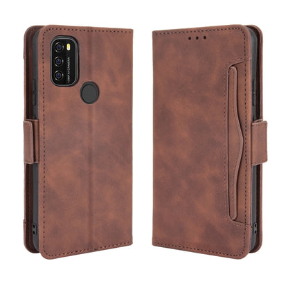 For Blackview A70 (2021) Skin Feel Calf Pattern Horizontal Flip Leather Case with Holder & Card Slots & Photo Frame(Brown) - More Brand by buy2fix | Online Shopping UK | buy2fix