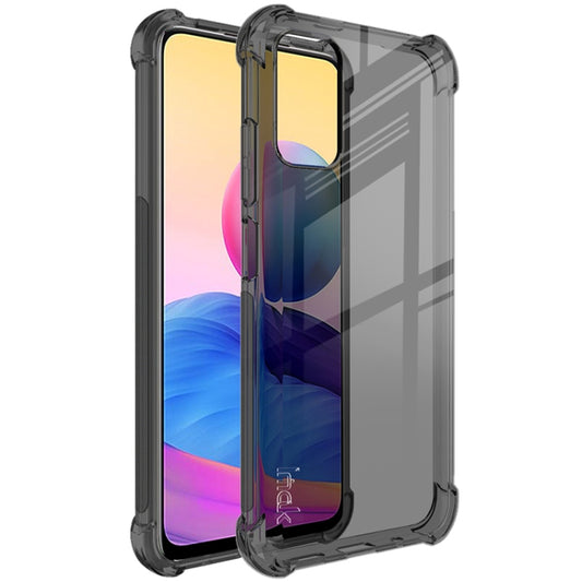 For Xiaomi Redmi Note 10 5G IMAK All-inclusive Shockproof Airbag TPU Case with Screen Protector(Transparent Black) - Xiaomi Cases by imak | Online Shopping UK | buy2fix