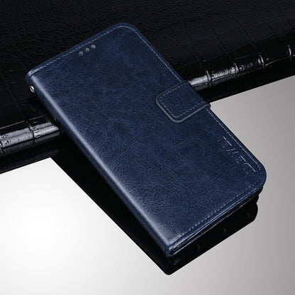 For Doogee X95 / X95 Pro idewei Crazy Horse Texture Horizontal Flip Leather Case with Holder & Card Slots & Wallet(Dark Blue) - More Brand by idewei | Online Shopping UK | buy2fix