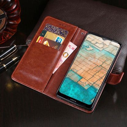 For Nokia C20 idewei Crazy Horse Texture Horizontal Flip Leather Case with Holder & Card Slots & Wallet(Brown) - Nokia Cases by idewei | Online Shopping UK | buy2fix