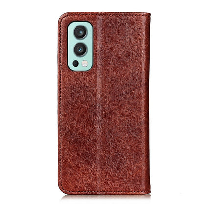 For OnePlus Nord 2 5G Magnetic Crazy Horse Texture Horizontal Flip Leather Case with Holder & Card Slots & Wallet(Brown) - OnePlus Cases by buy2fix | Online Shopping UK | buy2fix