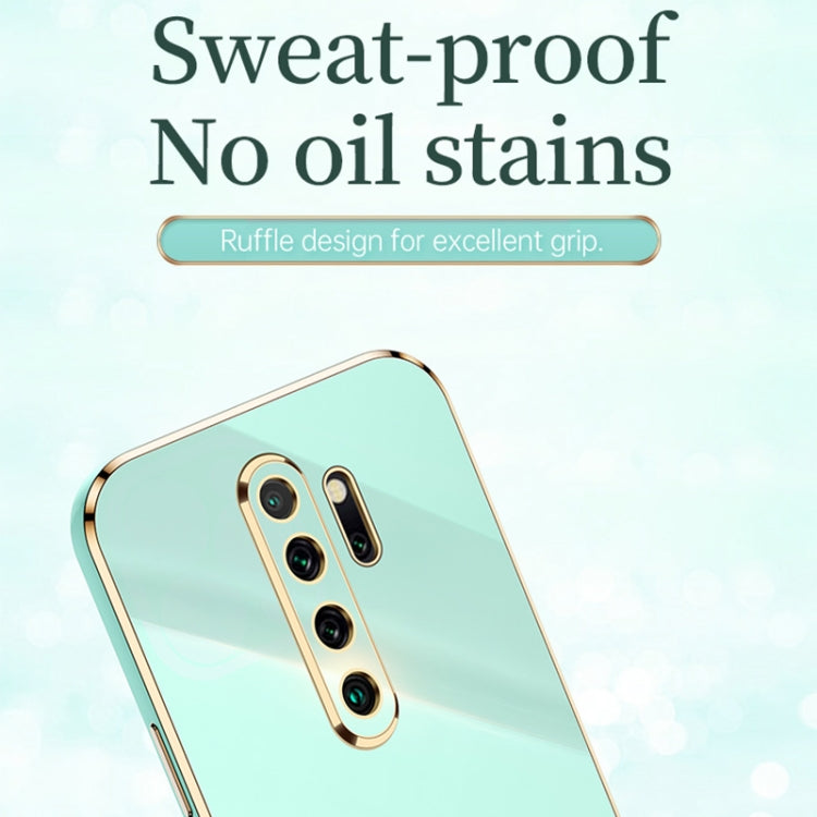 For Xiaomi Redmi Note 8 Pro XINLI Straight 6D Plating Gold Edge TPU Shockproof Case(Pink) - Xiaomi Cases by XINLI | Online Shopping UK | buy2fix