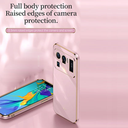 For Xiaomi Mi 11 Ultra XINLI Straight 6D Plating Gold Edge TPU Shockproof Case(Black) - Xiaomi Cases by XINLI | Online Shopping UK | buy2fix