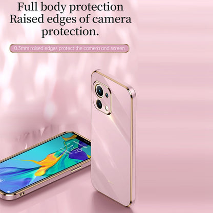 For Xiaomi Mi 11 Lite XINLI Straight 6D Plating Gold Edge TPU Shockproof Case(Celestial Blue) - Xiaomi Cases by XINLI | Online Shopping UK | buy2fix
