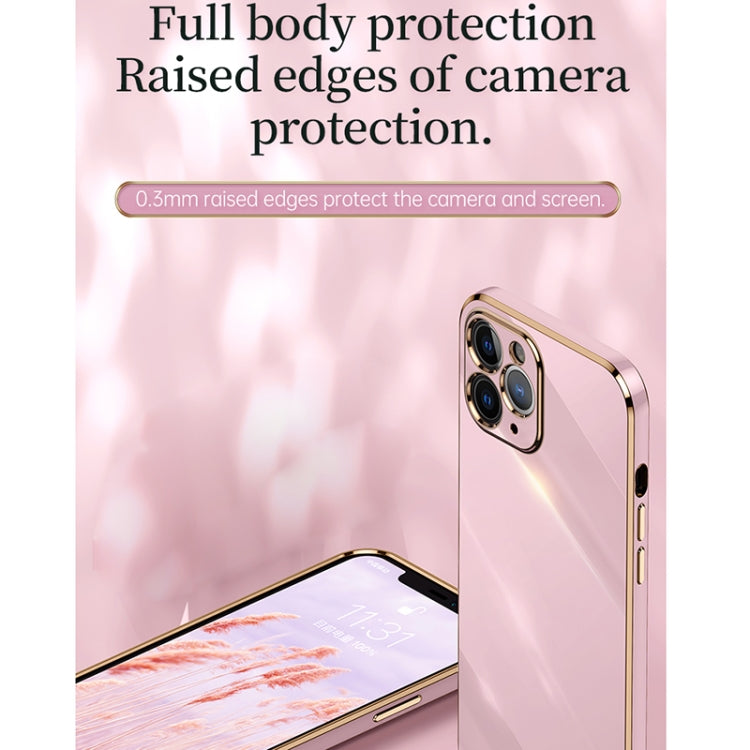 For iPhone 11 Pro XINLI Straight Edge 6D Electroplate TPU Phone Case (White) - iPhone 11 Pro Cases by XINLI | Online Shopping UK | buy2fix