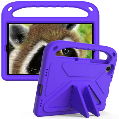 For Lenovo Tab M10 FHD Plus TB-X606F / TB-X606M Handle Portable EVA Shockproof Protective Case with Triangle Holder(Purple) - Lenovo by buy2fix | Online Shopping UK | buy2fix