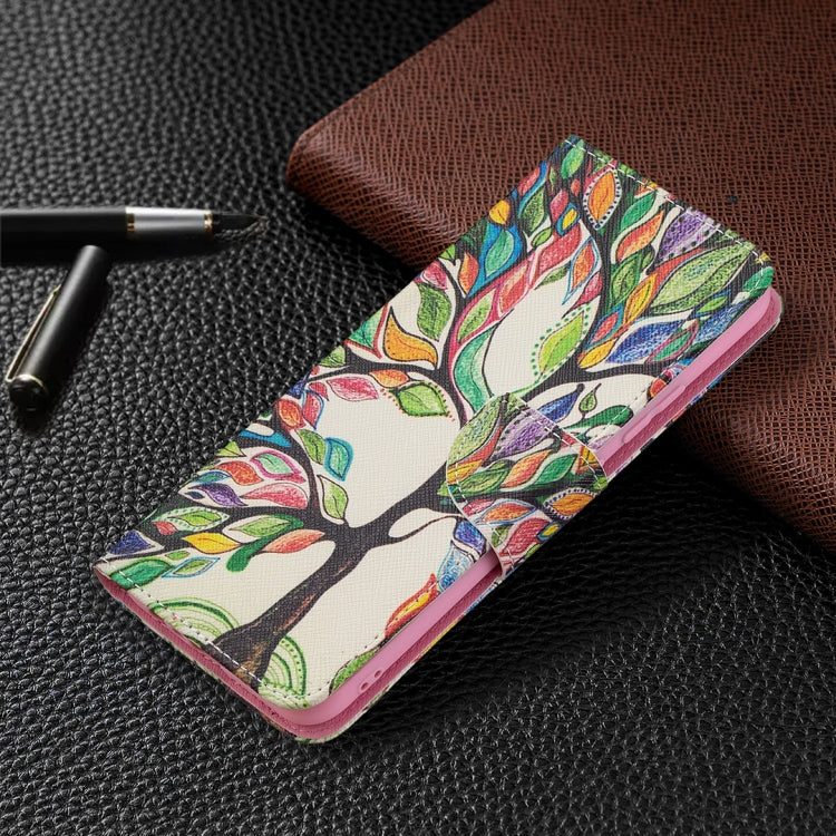 For OPPO Realme C21 / C20 Colored Drawing Pattern Horizontal Flip Leather Case with Holder & Card Slots & Wallet(Tree Life) - Realme Cases by buy2fix | Online Shopping UK | buy2fix