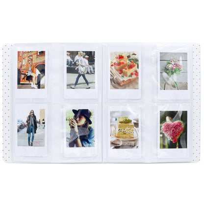 128 Pockets Photo Book Album Name Card Holder for Fujifilm Instax Mini 8 /7s /70 /25 /50s /90(Peach Color) - Photo Albums & Photo Frames by buy2fix | Online Shopping UK | buy2fix