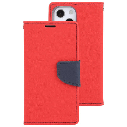 For iPhone 13 mini GOOSPERY FANCY DIARY Cross Pattern Horizontal Flip Leather Case with Holder & Card Slots & Wallet (Red) - iPhone 13 mini Cases by GOOSPERY | Online Shopping UK | buy2fix