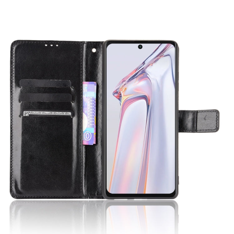 For Blackview A100 Crazy Horse Texture Horizontal Flip Leather Case with Holder & Card Slots & Lanyard(Black) - More Brand by buy2fix | Online Shopping UK | buy2fix