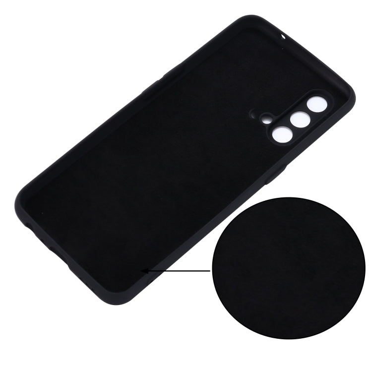 Pure Color Liquid Silicone Shockproof Full Coverage Case For OnePlus Nord CE 5G(Black) - OnePlus Cases by buy2fix | Online Shopping UK | buy2fix