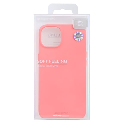 For iPhone 13 GOOSPERY SOFT FEELING Liquid TPU Shockproof Soft Case(Pink) - iPhone 13 Cases by GOOSPERY | Online Shopping UK | buy2fix
