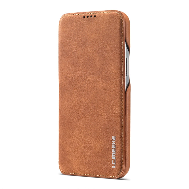 For iPhone 13 Pro LC.IMEEKE Hon Ancient Series Horizontal Flip Leather Case with Holder & Card Slot (Brown) - iPhone 13 Pro Cases by LC.IMEEKE | Online Shopping UK | buy2fix