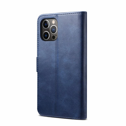 For iPhone 13 GUSSIM Business Style Horizontal Flip Leather Case with Holder & Card Slots & Wallet(Blue) - iPhone 13 Cases by GUSSIM | Online Shopping UK | buy2fix