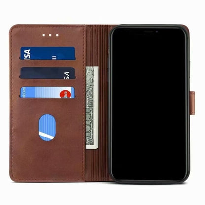 For iPhone 13 Pro GUSSIM Business Style Horizontal Flip Leather Case with Holder & Card Slots & Wallet (Brown) - iPhone 13 Pro Cases by GUSSIM | Online Shopping UK | buy2fix