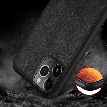 For iPhone 11 Pro SULADA Shockproof TPU + Handmade Leather Protective Case(Black) - iPhone 11 Pro Cases by SULADA | Online Shopping UK | buy2fix