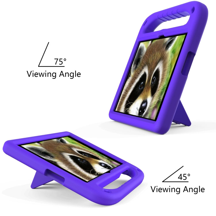 For Huawei Enjoy Tablet 2 / MatePad T10 / T10s Portable Handle EVA Shockproof Anti Falling Protective Case with Triangle Holder(Purple) - Huawei by buy2fix | Online Shopping UK | buy2fix