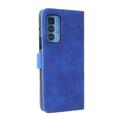 Solid Color Skin Feel Magnetic Buckle Horizontal Flip Calf Texture PU Leather Case with Holder & Card Slots & Wallet For Motorola Moto Edge 20 Pro(Blue) - Motorola Cases by buy2fix | Online Shopping UK | buy2fix