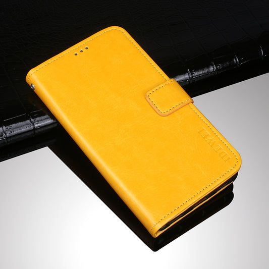 For Motorola Edge 20 Lite idewei Crazy Horse Texture Horizontal Flip Leather Case with Holder & Card Slots & Wallet(Yellow) - Motorola Cases by idewei | Online Shopping UK | buy2fix