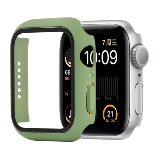 Shockproof PC+Tempered Glass Protective Case with Packed Carton For Apple Watch Series 6 & SE & 5 & 4 44mm(Mint Green) - Watch Cases by buy2fix | Online Shopping UK | buy2fix