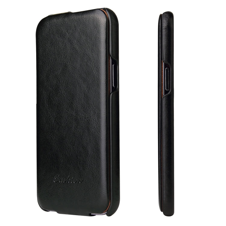 For iPhone 13 Pro Max Fierre Shann Retro Oil Wax Texture Vertical Flip PU Leather Case (Black) - iPhone 13 Pro Max Cases by FIERRE SHANN | Online Shopping UK | buy2fix