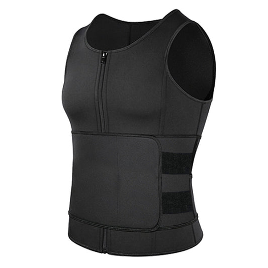 Neoprene Men Sport Body Shapers Vest Waist Body Shaping Corset, Size:L(Black) -  by buy2fix | Online Shopping UK | buy2fix