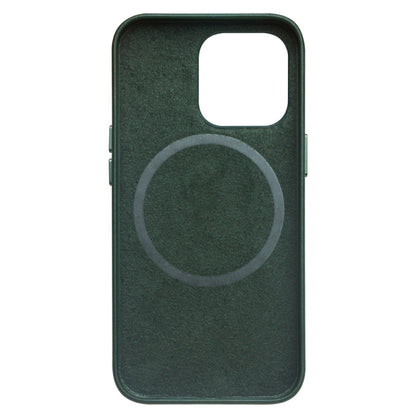 For iPhone 13 Pro QIALINO Nappa Cowhide MagSafe Magnetic Protective Case (Dark Green) - iPhone 13 Pro Cases by QIALINO | Online Shopping UK | buy2fix