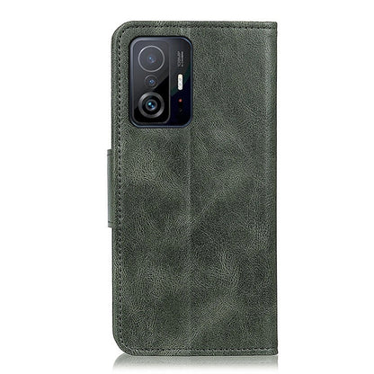 For Xiaomi Mi 11T / 11T Pro Mirren Crazy Horse Texture Horizontal Flip Leather Case with Holder & Card Slots & Wallet(Dark Green) - Xiaomi Cases by buy2fix | Online Shopping UK | buy2fix