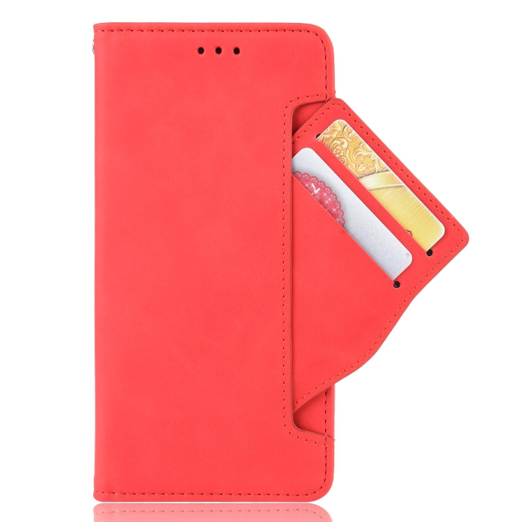 For iPhone 13 Skin Feel Calf Pattern Horizontal Flip Leather Case with Holder & Card Slots & Photo Frame(Red) - iPhone 13 Cases by buy2fix | Online Shopping UK | buy2fix