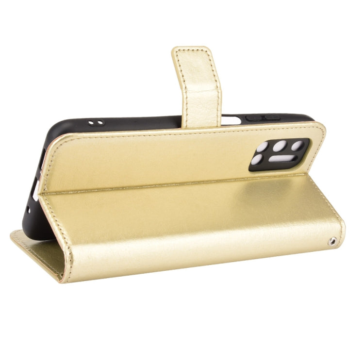 For Doogee N40 Pro Crazy Horse Texture Horizontal Flip Leather Case with Holder & Card Slots & Lanyard(Gold) - More Brand by buy2fix | Online Shopping UK | buy2fix