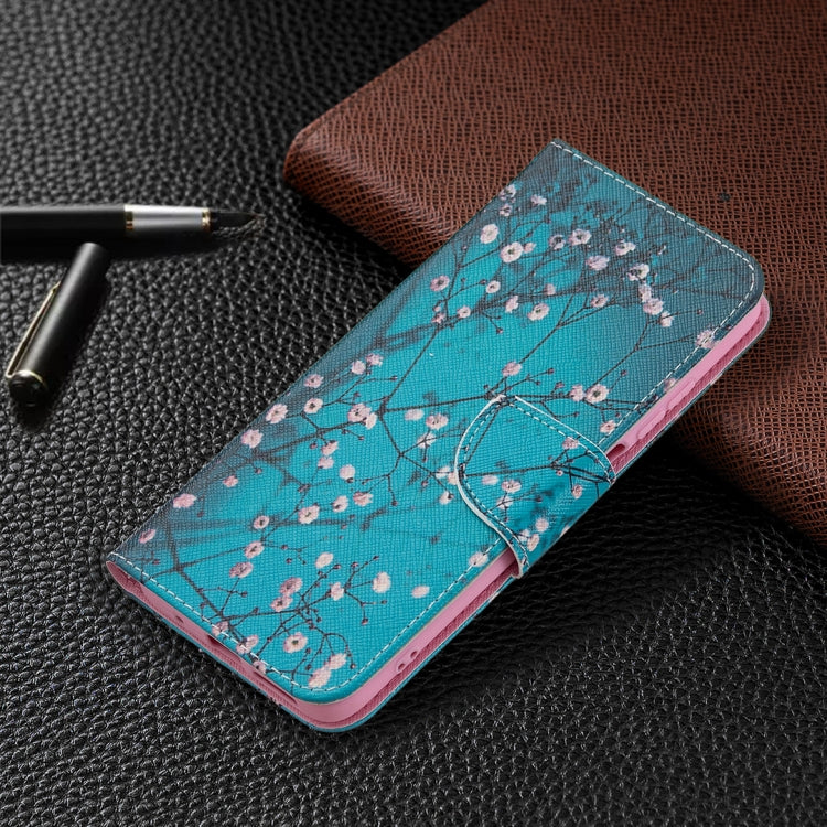 For Xiaomi Redmi 10 Colored Drawing Pattern Horizontal Flip Leather Case with Holder & Card Slots & Wallet(Plum Blossom) - Xiaomi Cases by buy2fix | Online Shopping UK | buy2fix