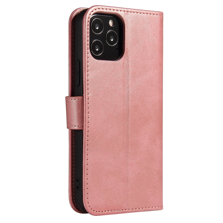 For iPhone 12 Pro Max Calf Texture Buckle Horizontal Flip Leather Case with Holder & Card Slots & Wallet(Rose Gold) - iPhone 12 Pro Max Cases by buy2fix | Online Shopping UK | buy2fix