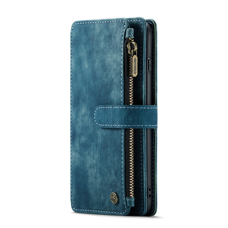 CaseMe-C30 PU + TPU Multifunctional Horizontal Flip Leather Case with Holder & Card Slot & Wallet & Zipper Pocket For iPhone 8 Plus & 7 Plus & 6 Plus(Blue) - More iPhone Cases by CaseMe | Online Shopping UK | buy2fix