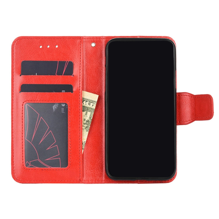 For iPhone SE 2022 / SE 2020 / 8 / 7 Crystal Texture Horizontal Flip Leather Case with Holder & Card Slots & Wallet(Red) - iPhone SE 2022 / 2020 / 8 / 7 Cases by buy2fix | Online Shopping UK | buy2fix