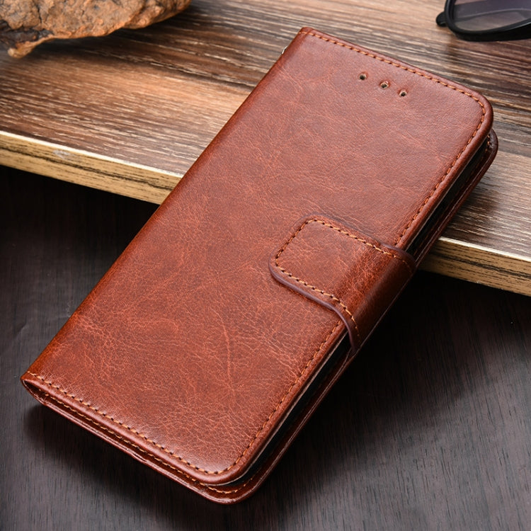 For Motorola Moto G30 Crystal Texture Horizontal Flip Leather Case with Holder & Card Slots & Wallet(Brown) - Motorola Cases by buy2fix | Online Shopping UK | buy2fix