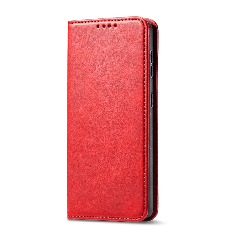 For Xiaomi Redmi Note 8 Calf Texture Magnetic Horizontal Flip Leather Case with Holder & Card Slots & Wallet(Red) - Xiaomi Cases by buy2fix | Online Shopping UK | buy2fix