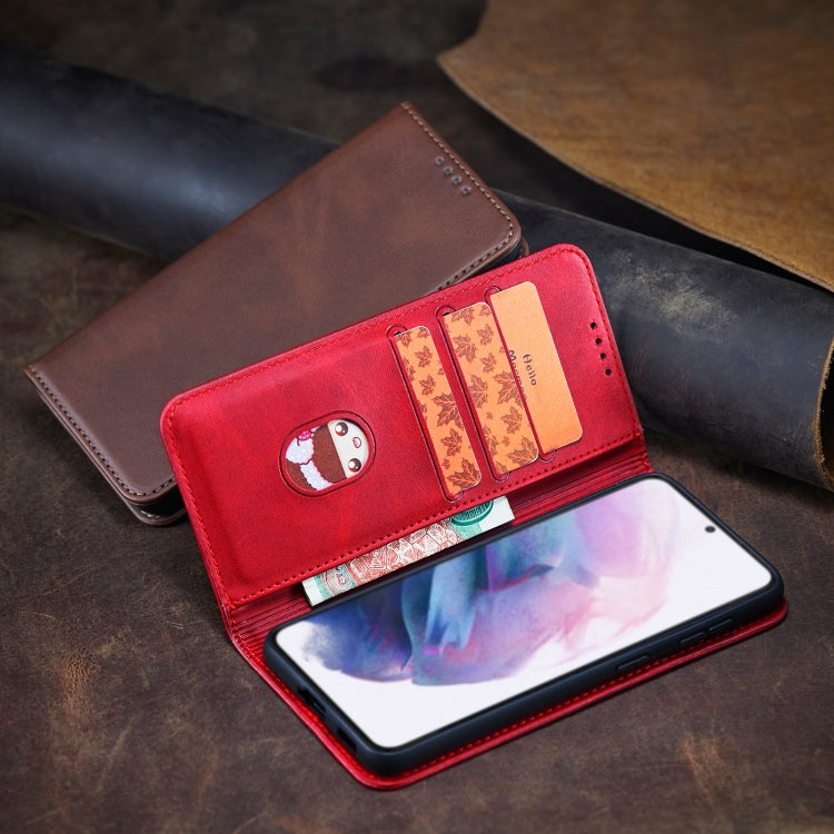 For Xiaomi Redmi Note 9 Calf Texture Magnetic Horizontal Flip Leather Case with Holder & Card Slots & Wallet(Red) - Xiaomi Cases by buy2fix | Online Shopping UK | buy2fix