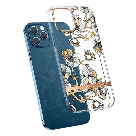 For iPhone 13 Pro Max High Translucent Electroplating Flower Pattern TPU + PC Shockproof Case (Ewha) - iPhone 13 Pro Max Cases by buy2fix | Online Shopping UK | buy2fix
