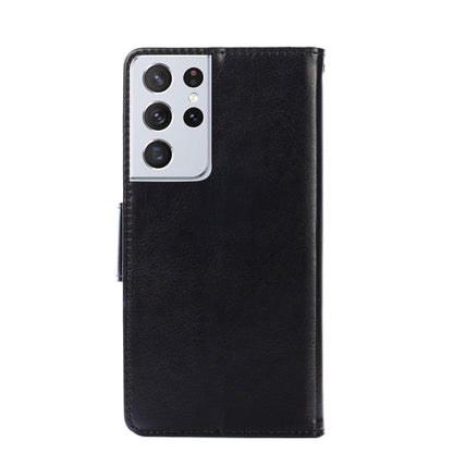 For Samsung Galaxy S21 5G Crystal Texture Horizontal Flip Leather Case with Holder & Card Slots & Wallet(Black) - Galaxy S21 5G Cases by buy2fix | Online Shopping UK | buy2fix