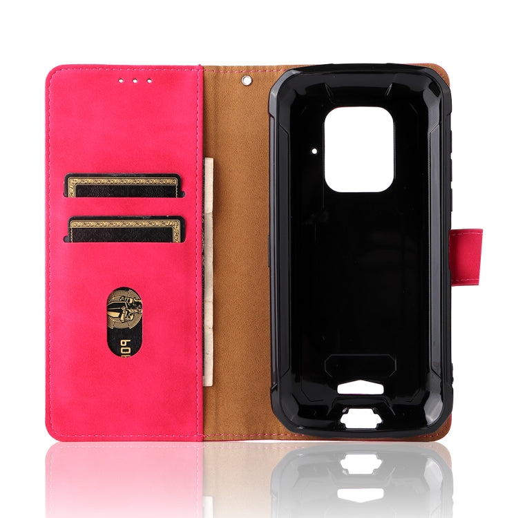 For Doogee S59 / S59 Pro Solid Color Skin Feel Magnetic Buckle Horizontal Flip Calf Texture PU Leather Case with Holder & Card Slots & Wallet(Rose Red) - More Brand by buy2fix | Online Shopping UK | buy2fix